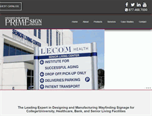 Tablet Screenshot of primesignprogram.com